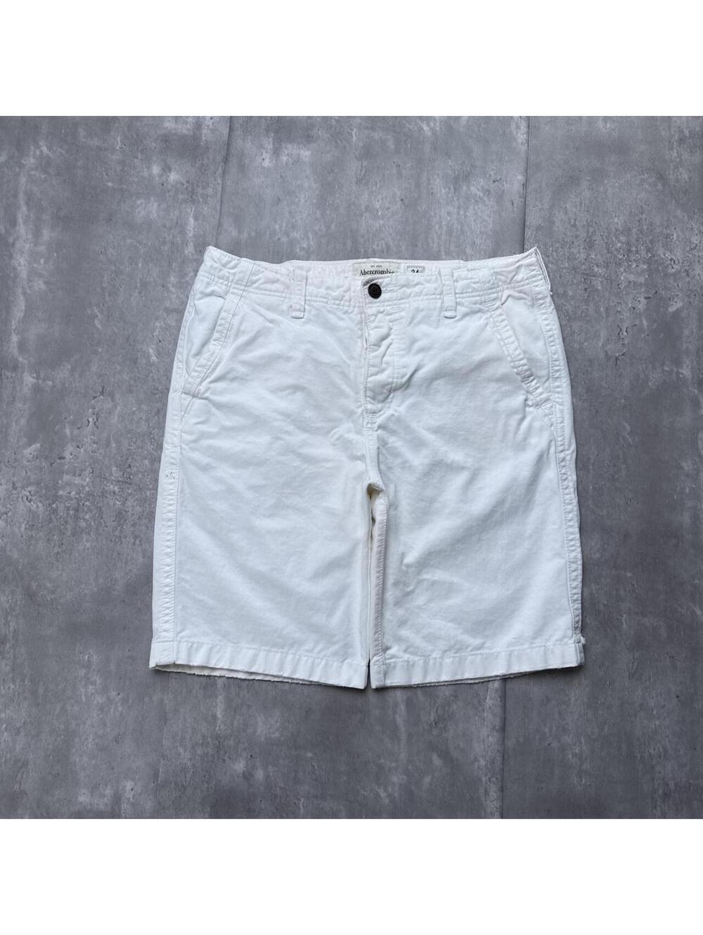 Y2K Abercrombie & Fitch white 00s shorts Size 34